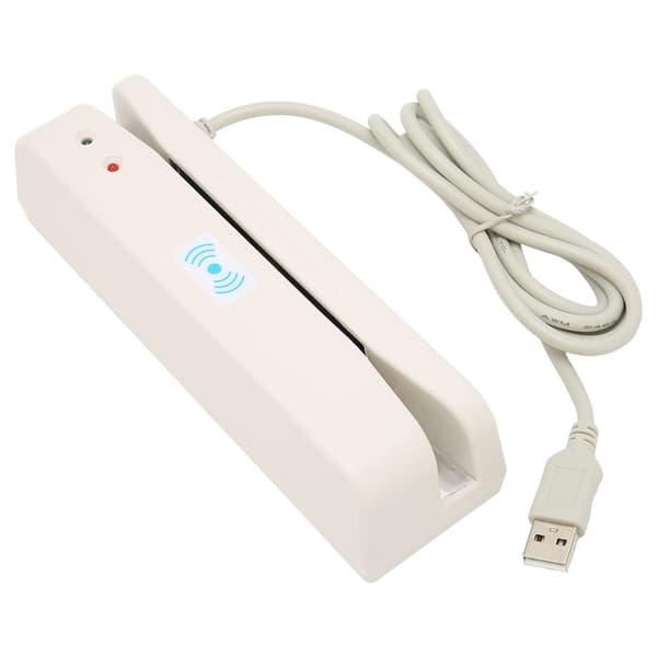 Kortlæser Letvægts USB-interface 2-vejs swipe Praktisk læser til banksystemer