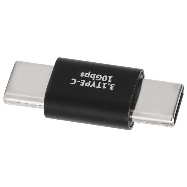 USB C-förlängningsadapter Typ C 3.1 Hane till Hane Adapter Stöder Snabbladdning 10 Gbps Dataöverföring