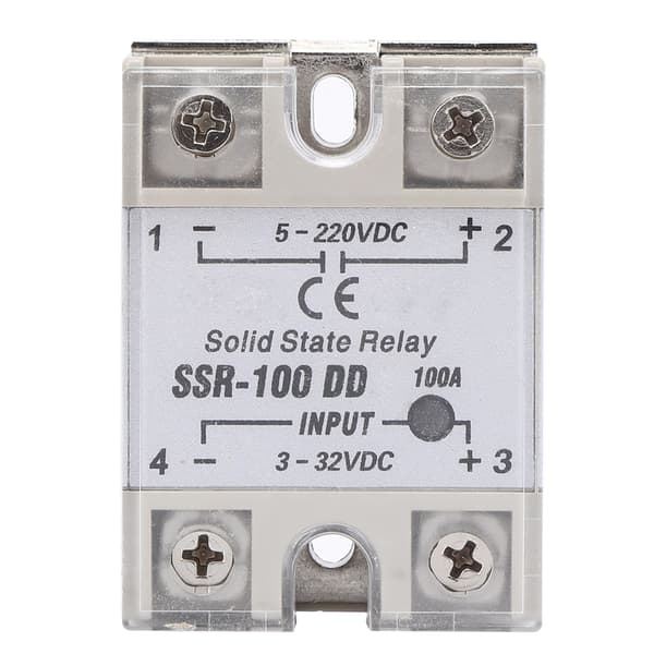 DC DC Solid State Relay SSR Berøringsfri Switch 100A 5-220VDC Høj Kvalitet