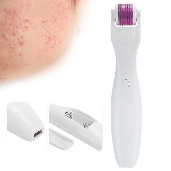 Mikronål Derma Roller Vibration Mikronål Ansigtsrulle Fotonterapi Lysrulle