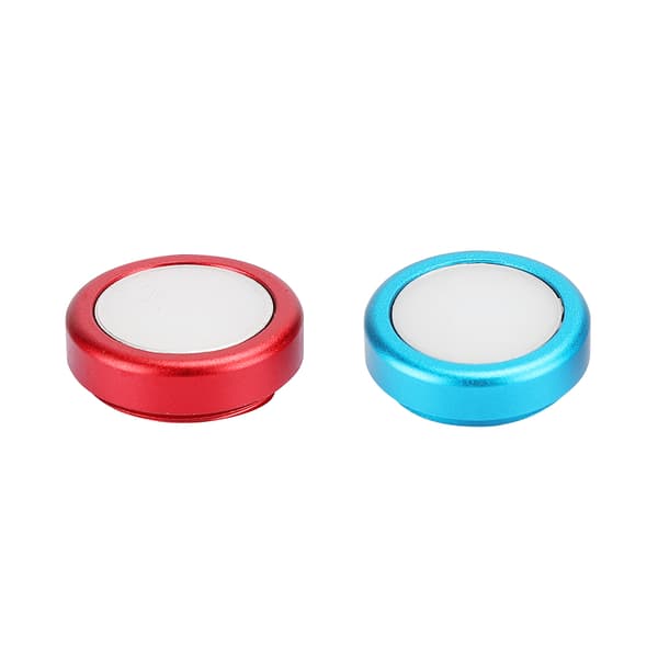 2 STK Silikone Gel Knap Hætte Beskyttelsescover til Switch Spilcontroller Joystick (BlåRød)