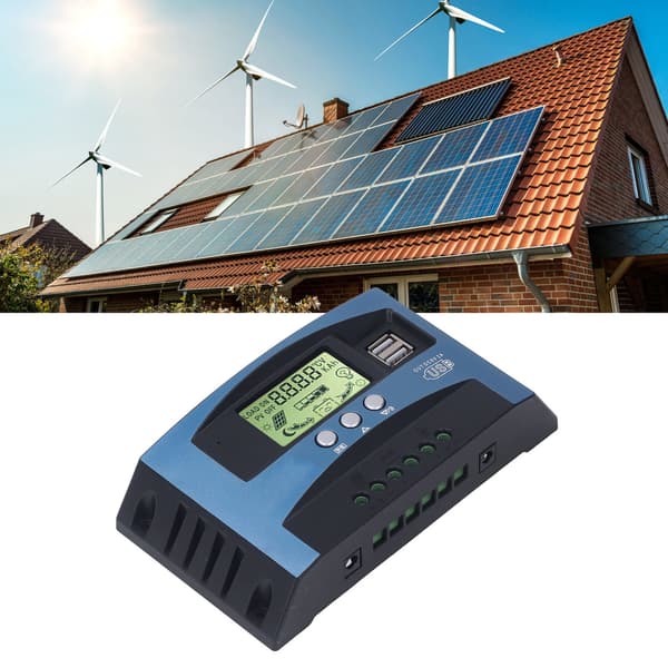 MPPT Solar Charge Controller 80A, 12V/24V Auto, LCD Real-Time Display PV Regulator