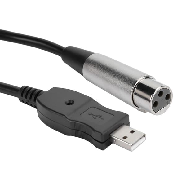Mikrofon Mic Link Kabel Adapter USB til XLR Mikrofon Link Kabel Ledning 3 Meter