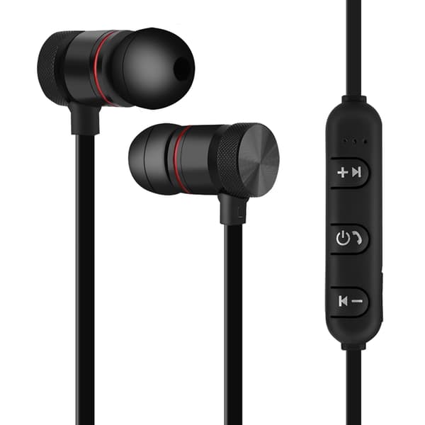 Magneettiset langattomat Bluetooth-urheilukuulokkeet iPhone- ja Android-puhelimille, musta