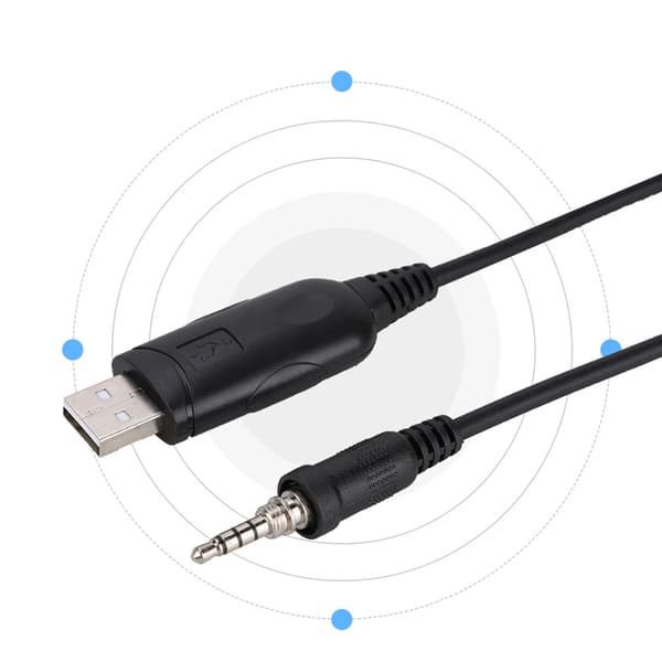 USB-programmeringskabel til YAESU VERTEX VX-6 VX-6E VX-6R VX-7E VX-7R Walkie Talkie-tilbehør