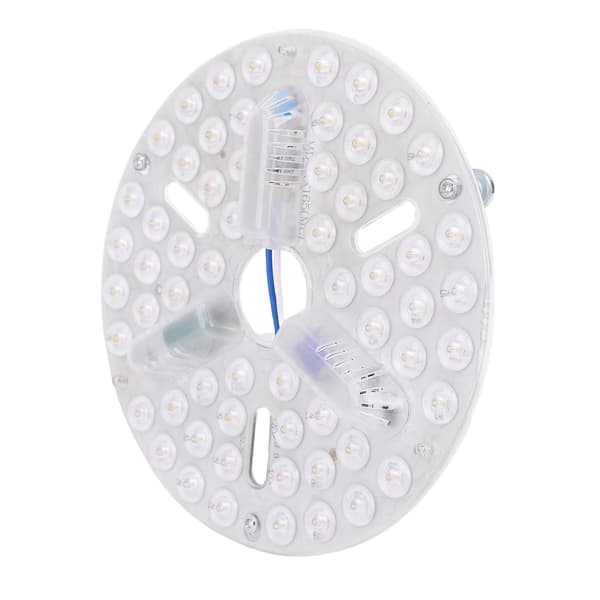 6,5 tommer loftventilator LED-lysudskiftning PC 3 farver dæmpbar forsænket montering øjenpleje LED-ventilatorlyspanel eftermontering