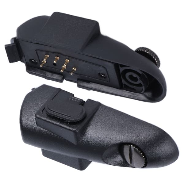 2 stk. Walkie-Talkie 7-ben til 2-ben headsetadapter Bærbar lydheadsetadapter til GP328 GP340