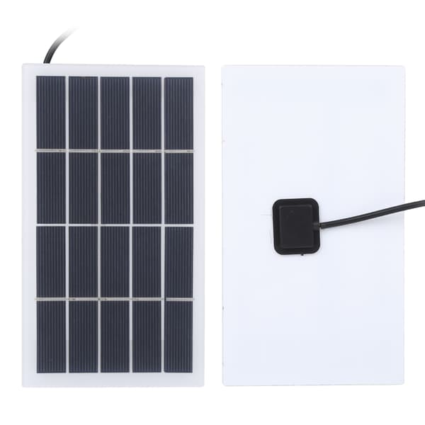 2W 5V Polysilicium Solcellepanel med DC-interfaceopladning til 3.7V Batteri Udendørs Havelampe