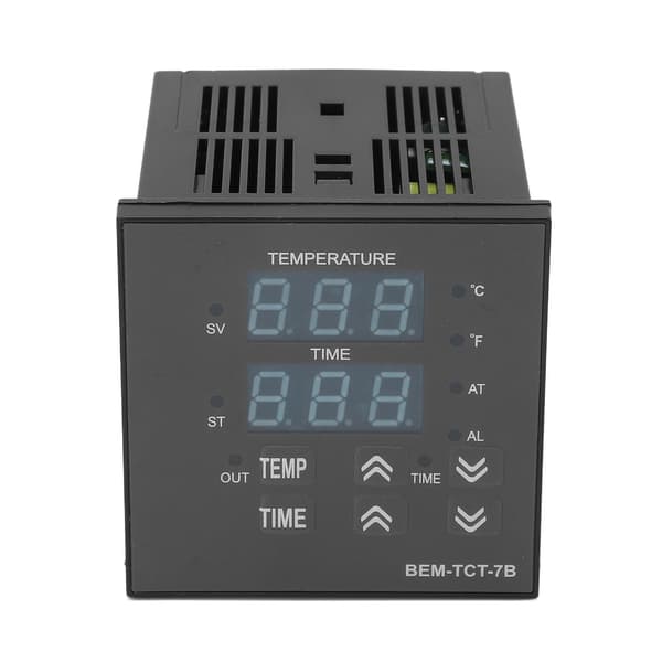 BERM Digital Varmepresse Termostat Temperaturregulator, 100-240V, Integreret Display