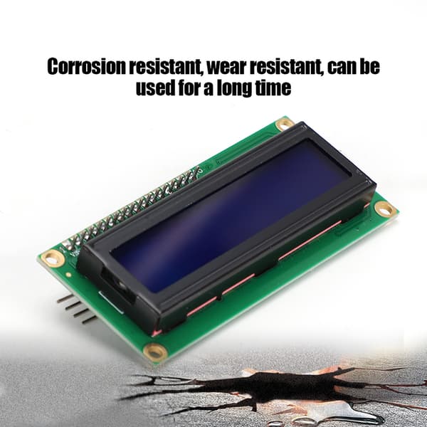 LCD-moduuli 1602 LCD-näyttö sovitinkortilla IIC/I2C/liitäntä sininen näyttö