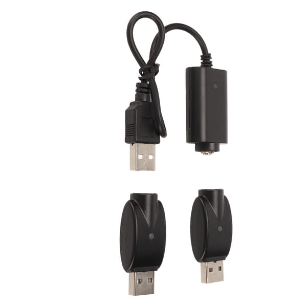 Smart USB-oplader til USB-adapter med LED-indikator Intelligent overopladningsbeskyttelse Sort
