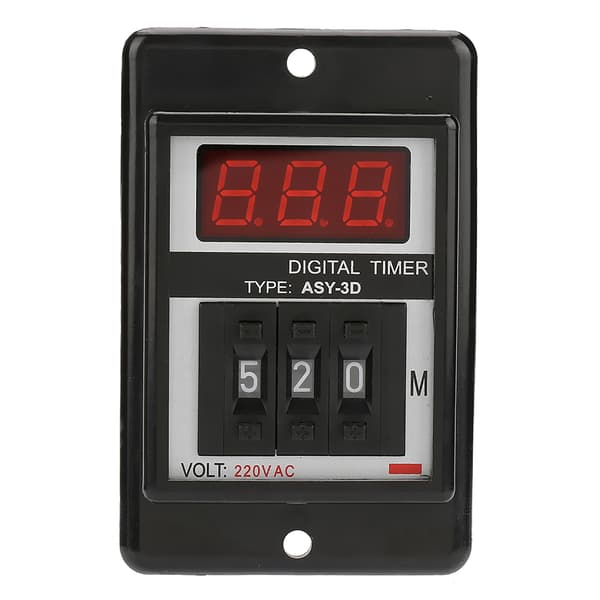 AC 220V Fördröjningsrelä Digital Display 0-199 Min 8 Pin ASY-3D