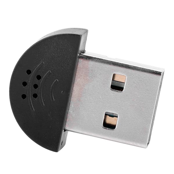 Bärbar USB Mini Studio Talmikrofon Inspelningsljud MIC-adapter för dator PC