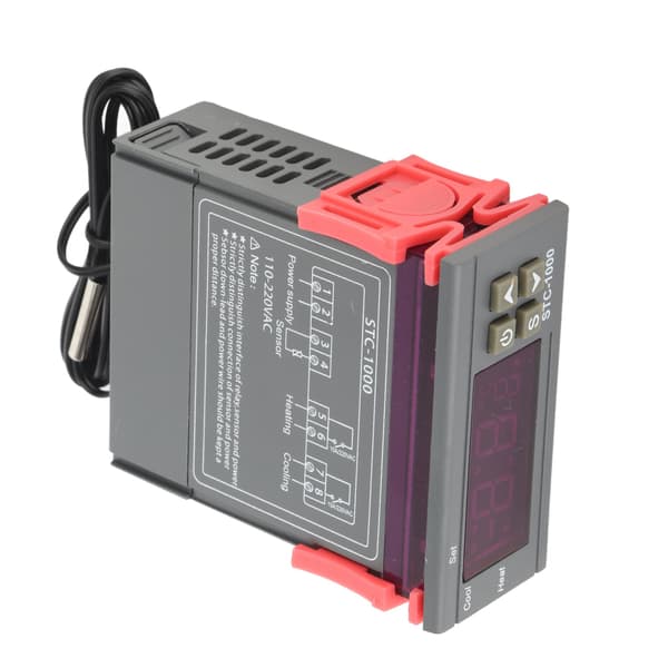 110-220V Digital termostat med temperatursensor Elektrisk temperaturregulator