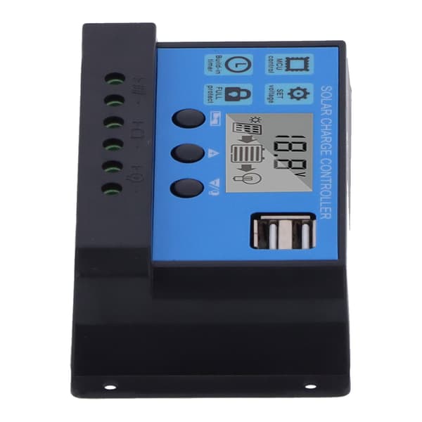 10A 12V 24V 2-vägs MOS Solar laddningsregulator Solpanelregulator PWM 3-stegs batteriregulator