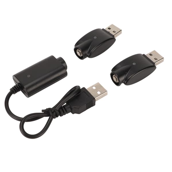 Smart USB-oplader til USB-adapter med LED-indikator Intelligent overopladningsbeskyttelse Sort