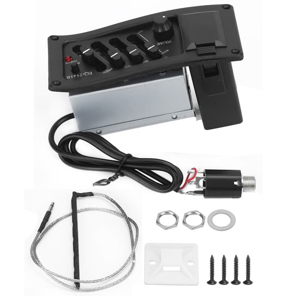 Guitar Pickup Akustisk Elektrisk Boks Lydopsamler Equalizer Strengeinstrument Tilbehør