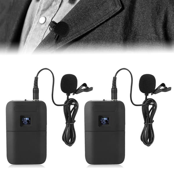 E8 Universal Clip-on Slipsmikrofon Trådlösa Bärbara Mångsidiga Tillbehör