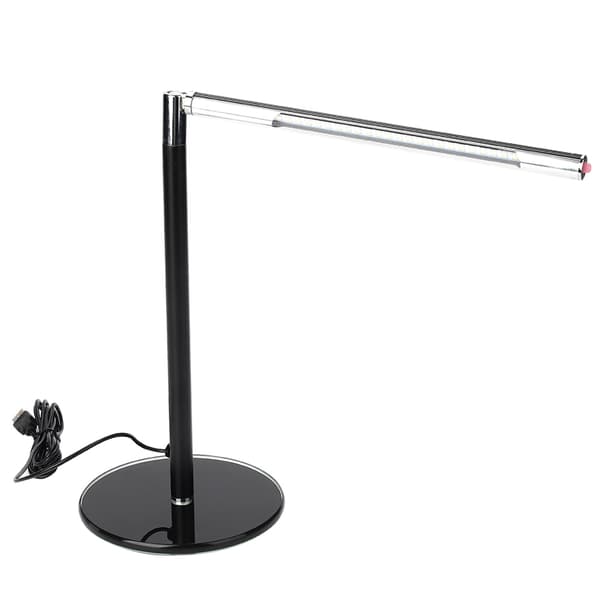 DC5V 4.5W USB-opladning LED-bordlampe Sammenfoldelig skrivebordslampe til soveværelse læsning studier sort
