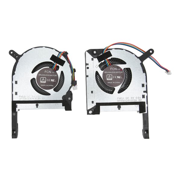 CPU GPU Køleventilator 4 Pin God Varmeafledning Bærbar Køleventilator til Asus TUF Gaming FX505DU til FX505DY til FX505DD CPU GPU Ventilator