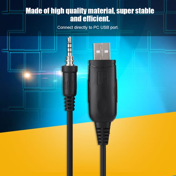 USB-programmeringskabel til YAESU VERTEX VX-6 VX-6E VX-6R VX-7E VX-7R Walkie Talkie-tilbehør