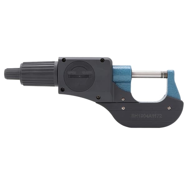 Digital mikrometer i kromlegering, 0,001 mm noggrannhet, 0-25 mm räckvidd, LCD-display