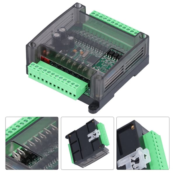 PLC-controller 2N20MT-modul med skal til industriel automatiseringskort