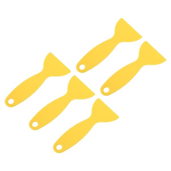 5 stk. 3D-printerspartel Fleksibel plast 3D-print harpiksfjernelsesskraber til WANHAO D8 til ANYCUBIC til Nova Gul