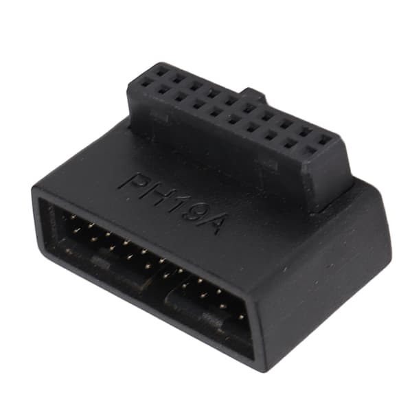 USB 3.0 90° adapter flerskiktskretskort enkel installation 19/20-stifts strömadapter PH19A