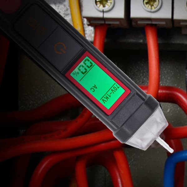 Beröringsfri eldetektor AC-spänningstestare Digital display Elektrisk testpenna med LED