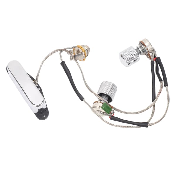 GMA23 Förkopplad Gitarrhalsmikrofon Magnet 1T1V Elgitarrpickup med 250K Potentiometer 6.35 Utgångsjack för TL