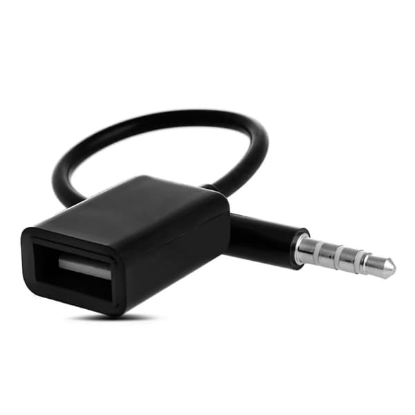 3,5 mm lydstik til USB 2.0 han til hun konverterkabel til bil MP3
