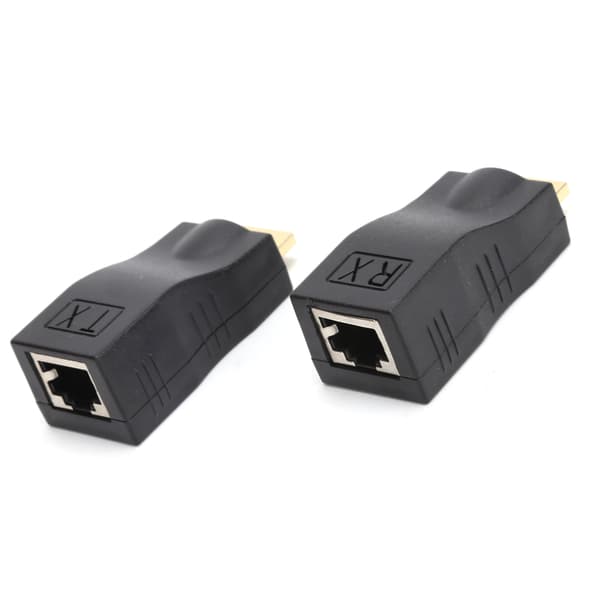High Definition Multimedia Interface till RJ45-adapterförlängare Nätverkskontakt Cat5e Cat6