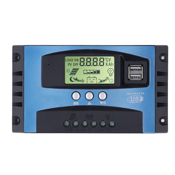 MPPT Solar Charge Controller 80A, 12V/24V Auto, LCD Real-Time Display PV Regulator