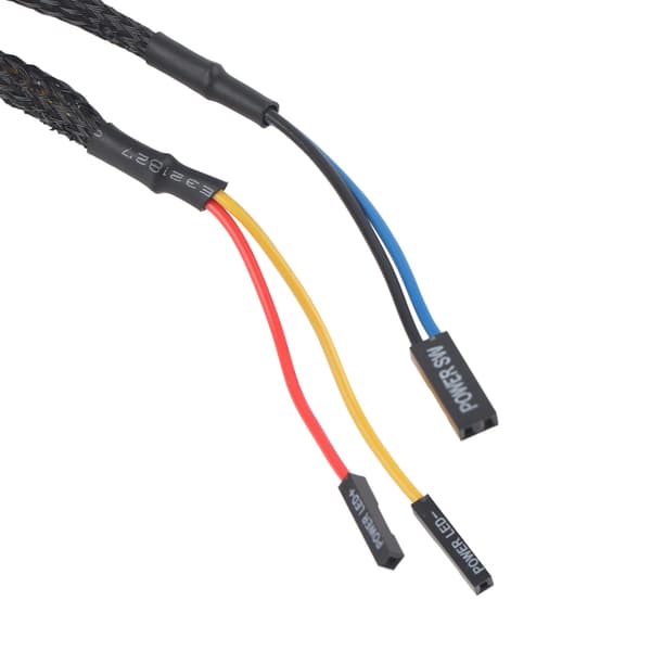 Desktop Computer Vært Switch Kabel Metal Knap Metal LED Strømknap Blå