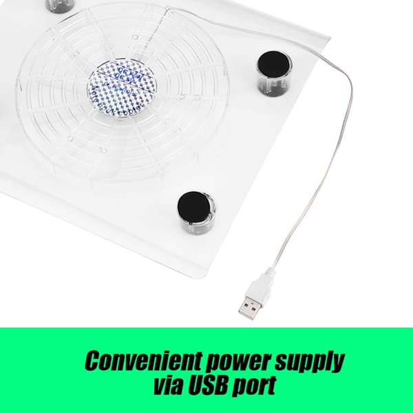 Ultra Stille USB Notebook Køler Køleplade Ventilatorer med LED RGB Lys til PS4/PS3/Bærbar
