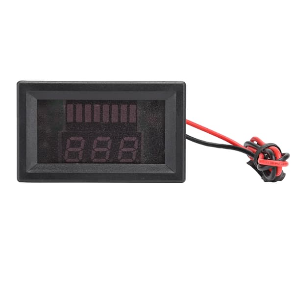 DC Digital Elektrisk Utrustning Spänningsmätare Display Litiumbatteri Voltmeter 12V-60V (Blå)
