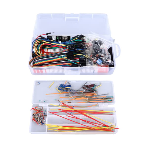 830 Tie Points Breadboard Kit med Strømmodul, Jumperledninger, DIY Elektronikkomponenter