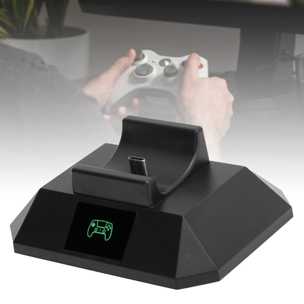 Kontroll Enkel Laddningsställ Laddningsstation Docka med Display för PS5 Gamepad