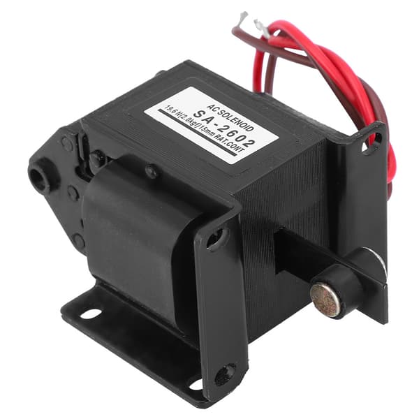 SA-2602 AC Push Pull Elektromagnet Dragande Solenoid Elektromagnet 220VAC 19.6N 15mm Slaglängd