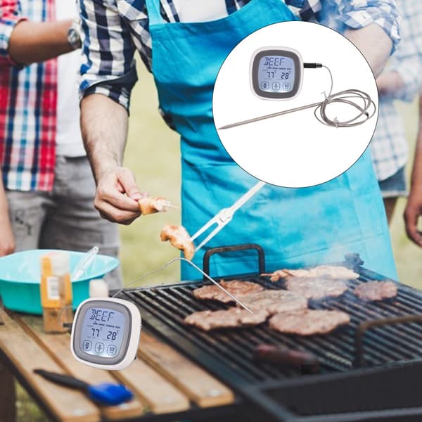 Digital Probe Kødtermometer til Køkken Madlavning Timer Touch Skærm Madværktøj