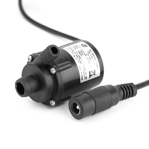 Lågtryckspump DC 12V Mikrobortslös Dränkbar Motor Vattenpump Solkylning 200L/H