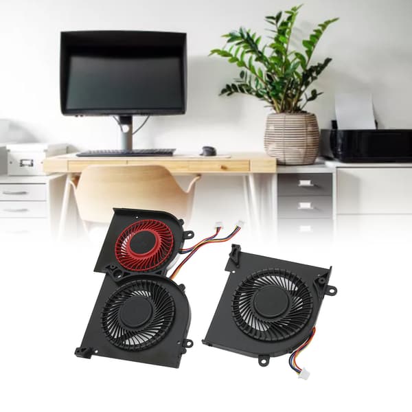CPU GPU køleventilator 4-benet god varmeafledning bærbar køleventilator til MSI Gs65 MS 16Q2 til 16q2 Cpu Cw til 16q2 Gpu Cw CPU+GPU