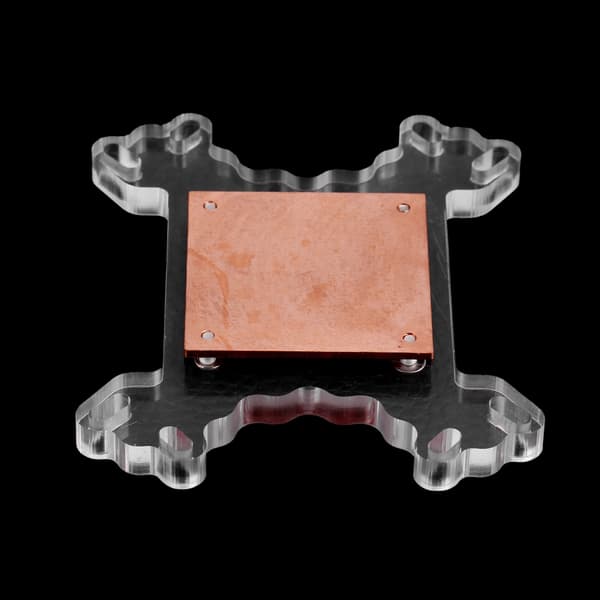 Universal dator CPU vattenkylningsblock kylblock kopparbas ingen vattenkanal