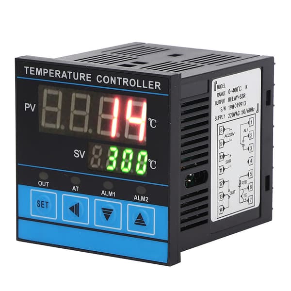 Intelligent PID Temperaturregulator Digital Termostat Relä SSR Utgång 0-400°C 220VAC