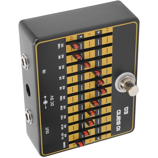 Guitar Effects 10-bånds Slider Equalizer Modulation Harmonisk Elektrisk Guitar Tilbehør