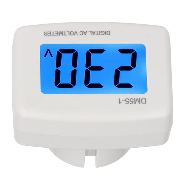 DM55‑1 AC Digital Voltmeter, Letlæselig LCD Spændingsmonitor, 100‑300V, til Husholdningsbrug