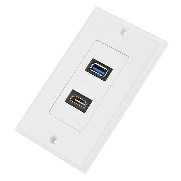 HDMI USB3.0 To i en integreret multimedievægpanel lyd- og videostik