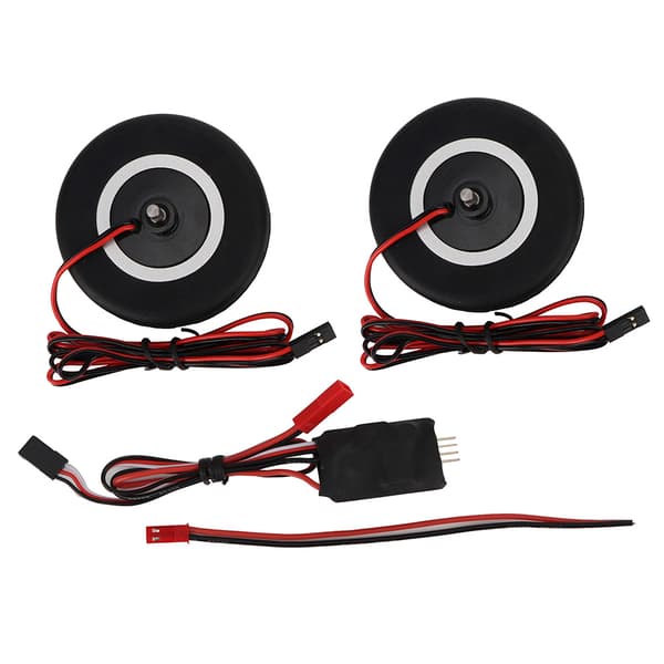 65 mm gummidæk hjulbremsesystem med 4 mm aksel til RC-fly