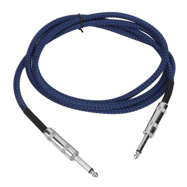 1/4 tums kabel gitarrkabel bas brusreducering flätskärmning 6,35 mm instrumentkabel för elgitarrförstärkare 3m/9.8ft